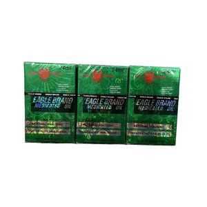 Eagle Brand Medicated Oil External Analgesic Pain Relief 24 Ml 3 Pack Exp.12/18